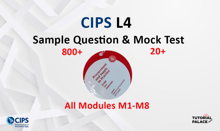 CIPS Level 4 Sample Questions & Mock Tests