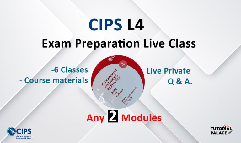 CIPS L4 Exam Preparation Class- 2 Modules