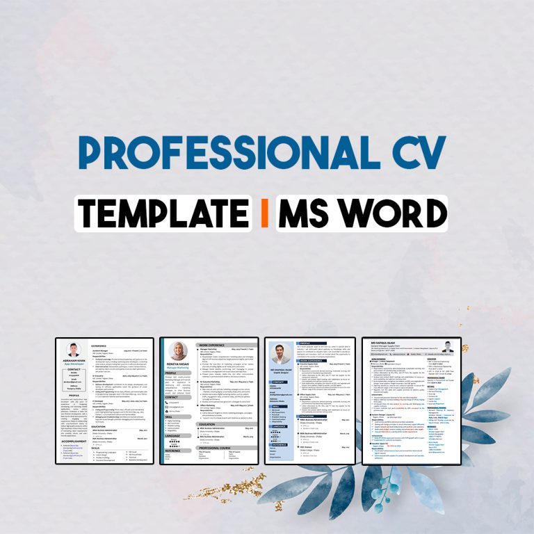 CV Template Word File